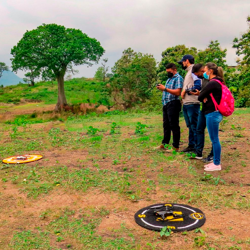 Práctica de fotogrametría en campo